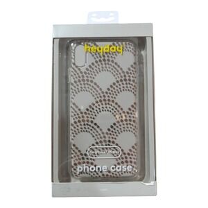 L2. Heyday Phone Case For Apple iPhone XS Max‎ - Gold Scallop Dot